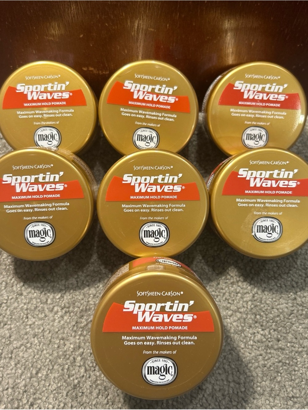 X7 Softsheen Carson Magic Sportin’ Waves Maximum Hold Pomade, 3.5oz
